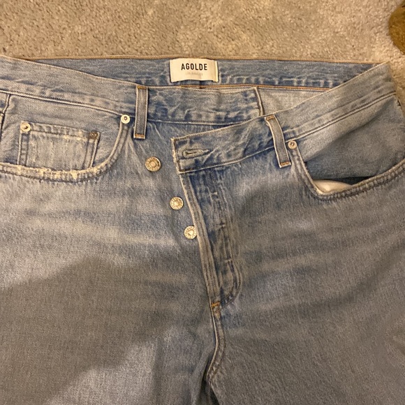 Agolde Wide Leg foldover Jeans! - Picture 7 of 7